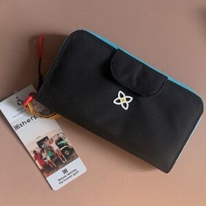 Sherpani Black and Teal Women's Wallet